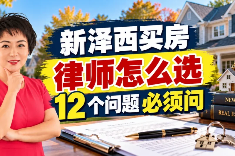 新泽西买房律师挑选指南与Attorney Review律师审查期12个核心问题清单 - 新泽西华人房产经纪徐佳美