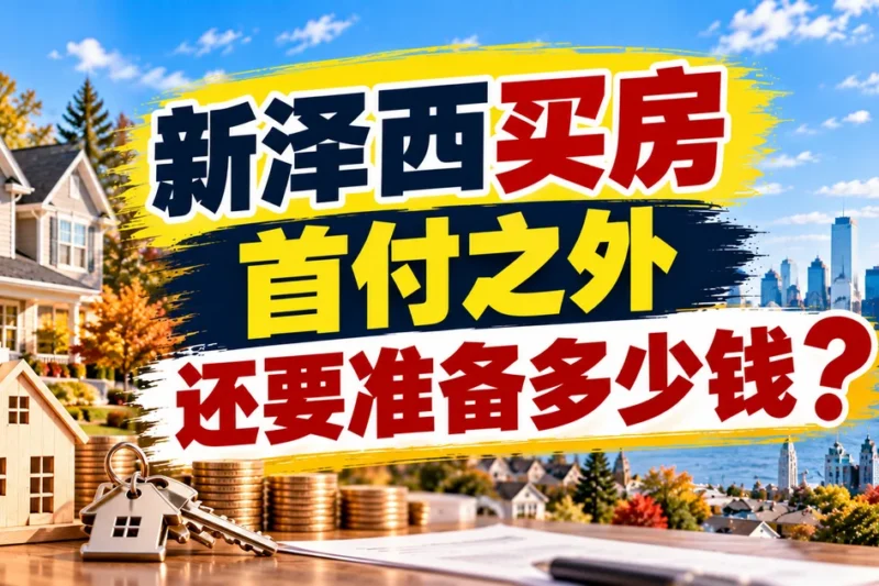 新泽西买房首付之外过户成本明细与验房律师预付税费清单 - 新泽西华人房产经纪徐佳美
