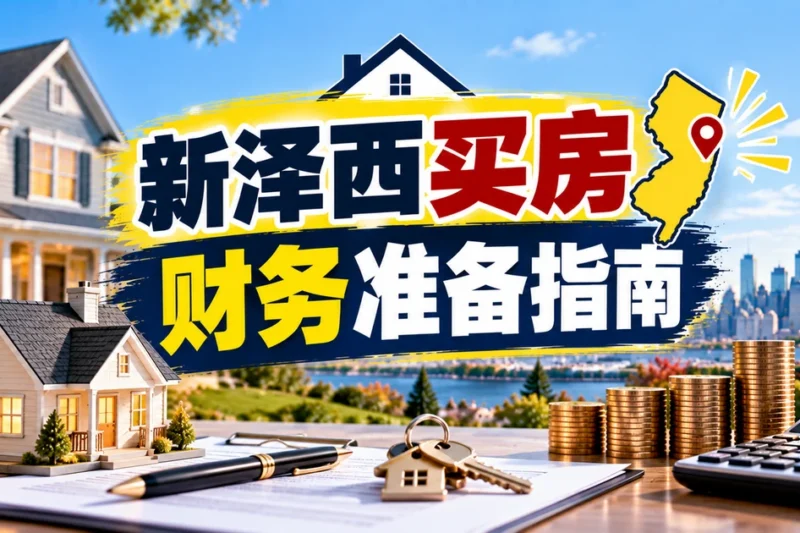 新泽西买房年度财务准备与华人家庭信用分储蓄规划房贷预批清单 - 新泽西华人房产经纪徐佳美