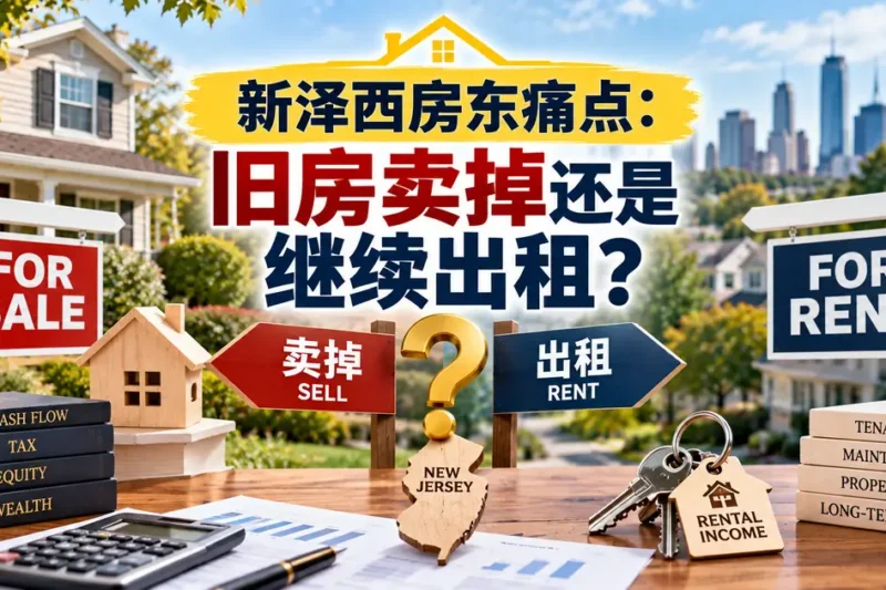 新泽西房东痛点：旧房卖掉还是继续出租？（含真实收益决策计算器与税务避坑指南）