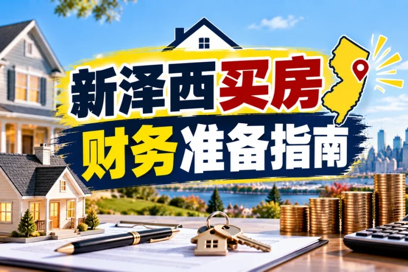 新泽西买房年度财务准备与华人家庭信用分储蓄规划房贷预批清单 - 新泽西华人房产经纪徐佳美