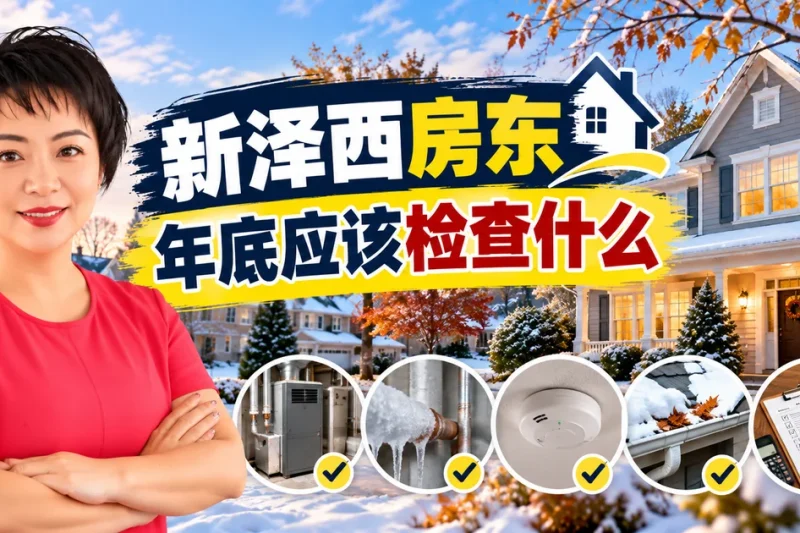 新泽西房东年底出租屋防冻维修续租与报税文件准备清单 - 新泽西华人房产经纪徐佳美