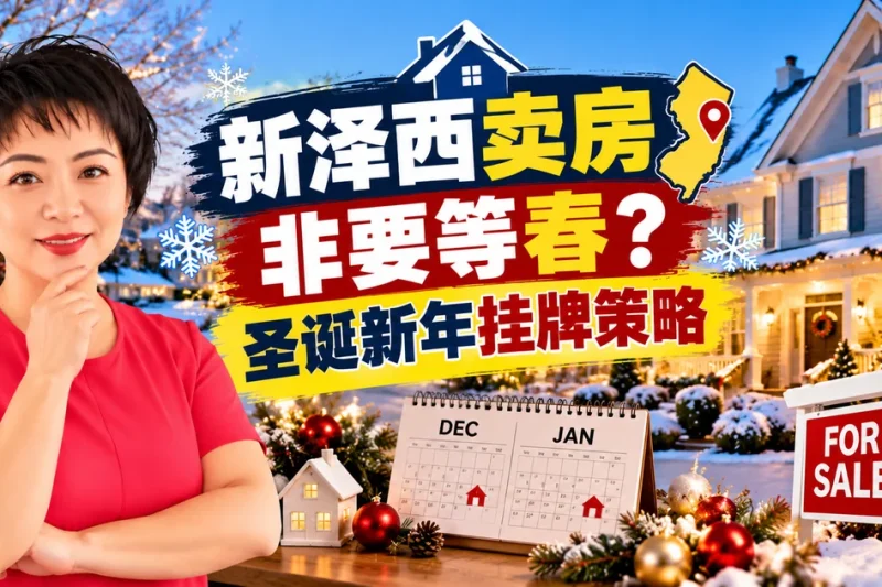 新泽西卖房圣诞节到新年挂牌逆向优势分析与冬季卖房实战策略 - 新泽西华人房产经纪徐佳美