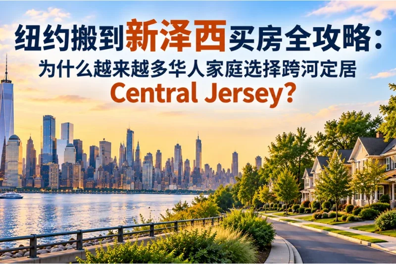 纽约搬到新泽西买房全攻略 Central Jersey 中泽西置业
